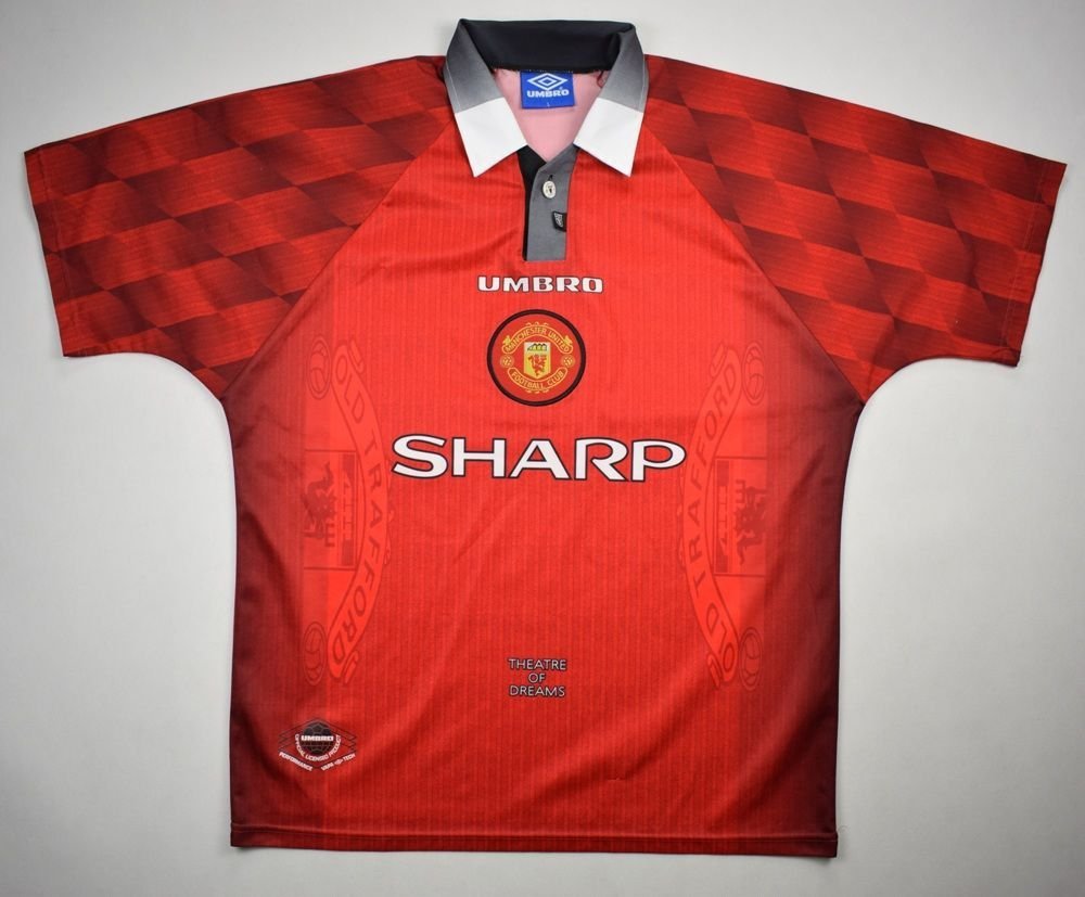 1996 98 MANCHESTER UNITED SHIRT L Football Soccer Premier League