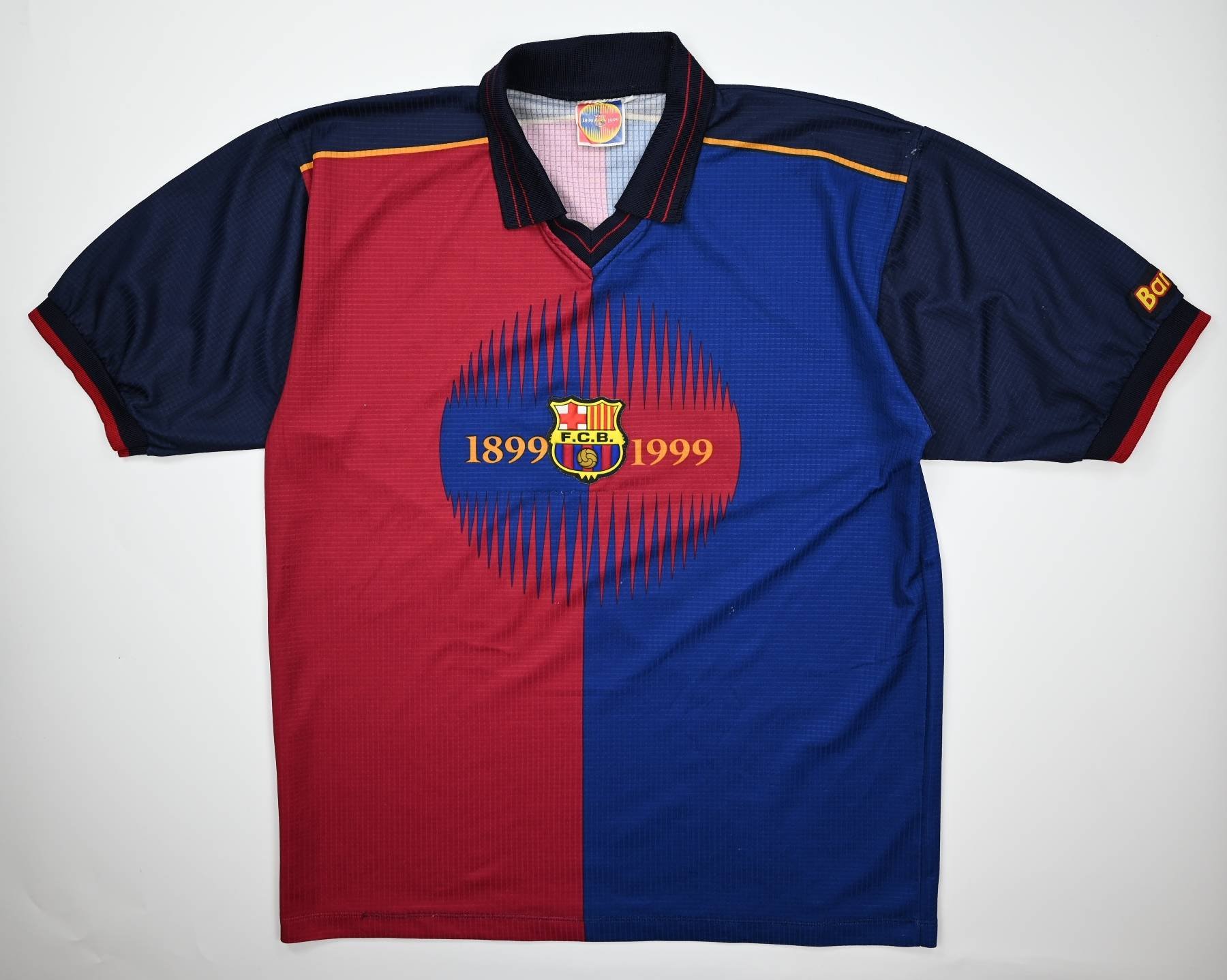 1999 00 FC BARCELONA RIVALDO SHIRT L Football Soccer Spanish