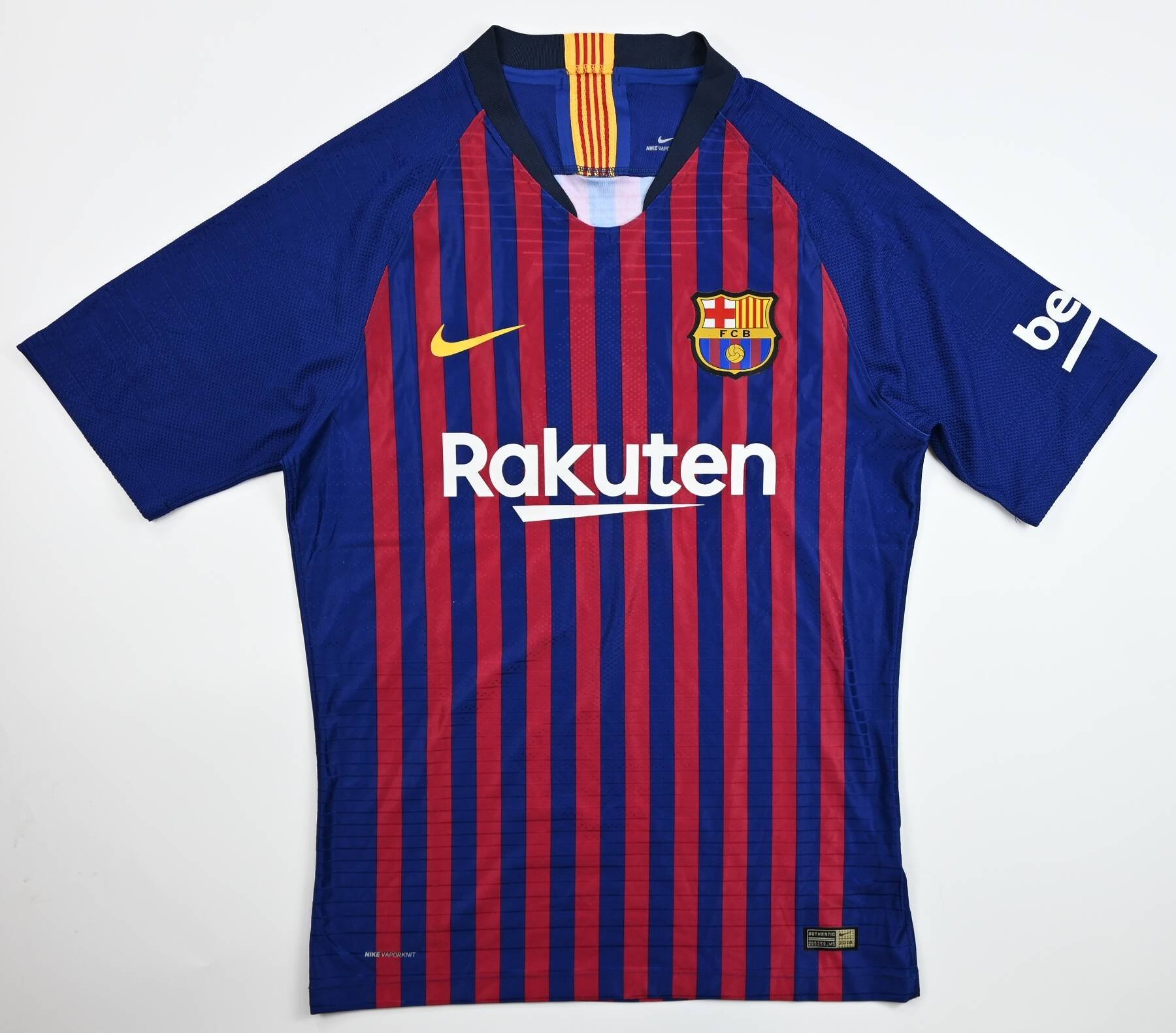 Fc Barcelona Vaporknit Player Issue Shirt L Football Soccer