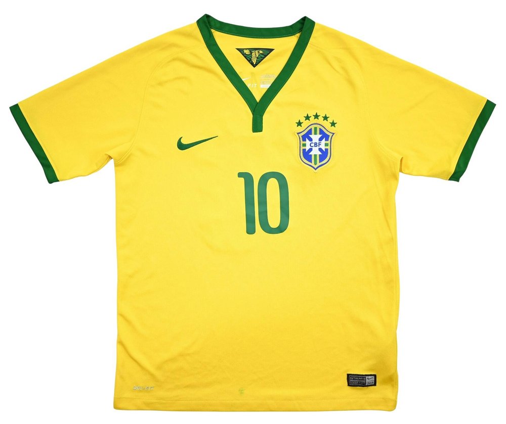 2014-15 BRAZIL *NEYMAR JR* SHIRT L. BOYS Football / Soccer ...