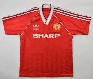 green 1990-1992 manchester united retro sharp long sleeve