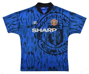 old school man united shirt