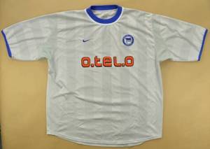 Hertha (BSC Berlin) 2001-02 Home Shirt (Excellent) M – Classic Football Kit