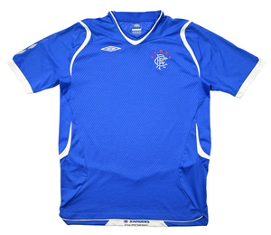 RANGERS FC Jersey Glasgow Scotland Football Club NIKE Soccer Kit vtg Men  2XL XXL