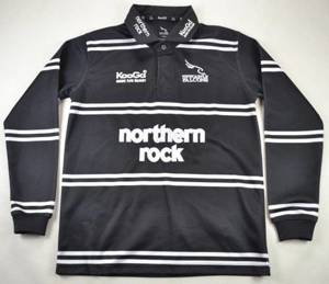 BadFishVintageShop Vintage Nike Newcastle Falcons Jersey Rugby Tricot Charltot Nothern T-Shirt Authentic Size M White Top Mens Retro Sport Team Shirt Retro 80s