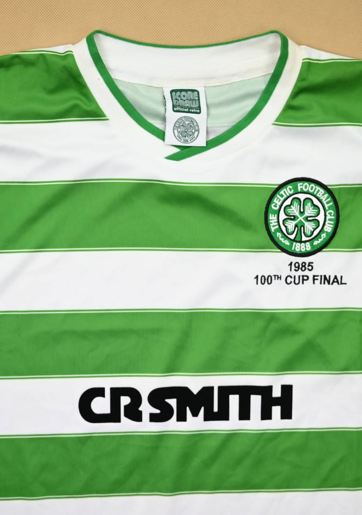 Celtic Retro Replicas football shirt 1985. Sponsored by CR Smith