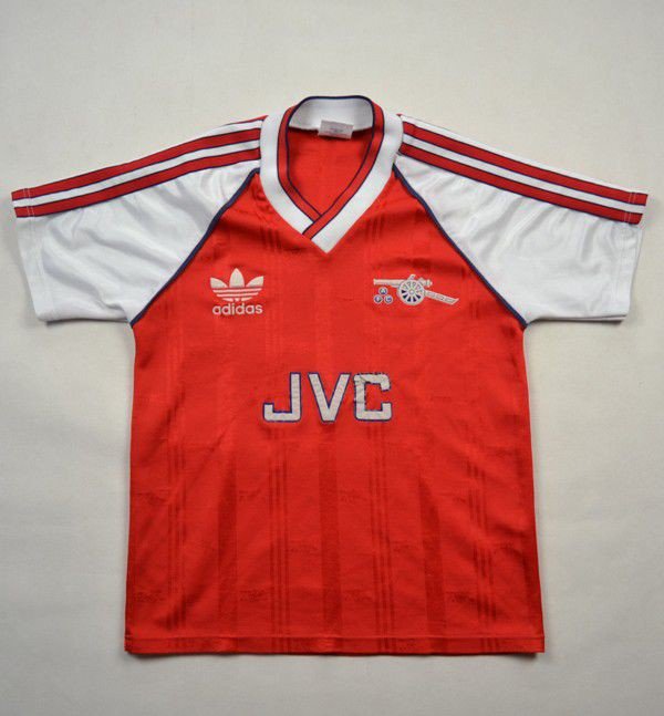 ARSENAL FC 1988-90 GOALKEEPER SHIRT ADIDAS JERSEY SOCCER SIZE BOYS 30-32``