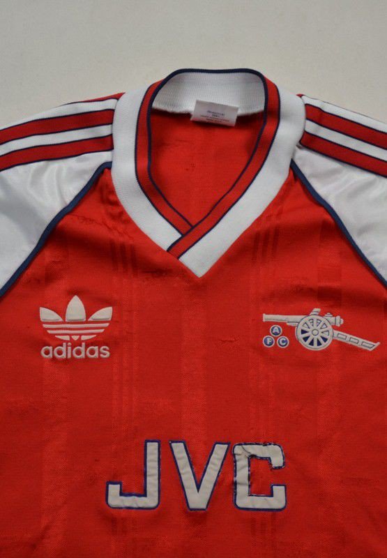 ARSENAL FC 1988-90 GOALKEEPER SHIRT ADIDAS JERSEY SOCCER SIZE BOYS 30-32``