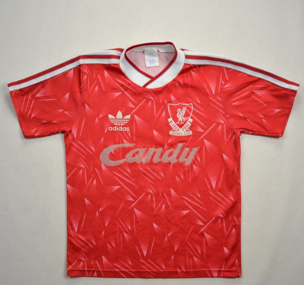 1989-91 LIVERPOOL SHIRT L BOYS Football / Soccer \ Premier League ...