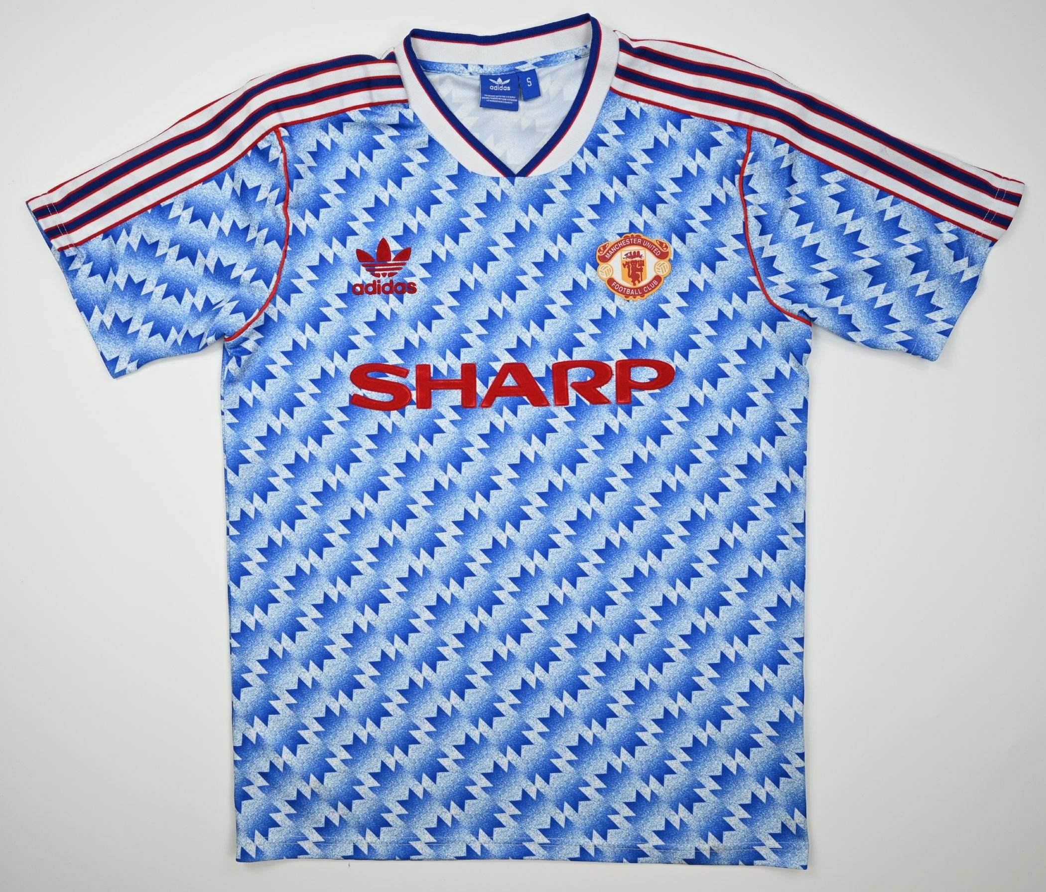 Retro manchester store united football shirts