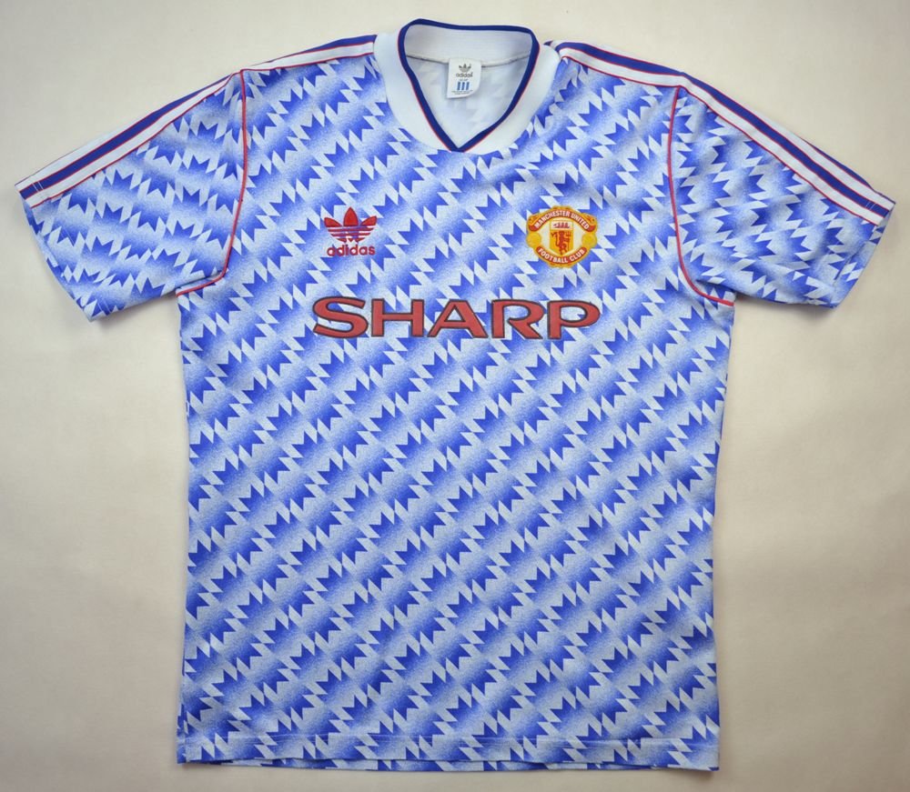 1990-92 MANCHESTER UNITED SHIRT L Football / Soccer \ Premier League ...