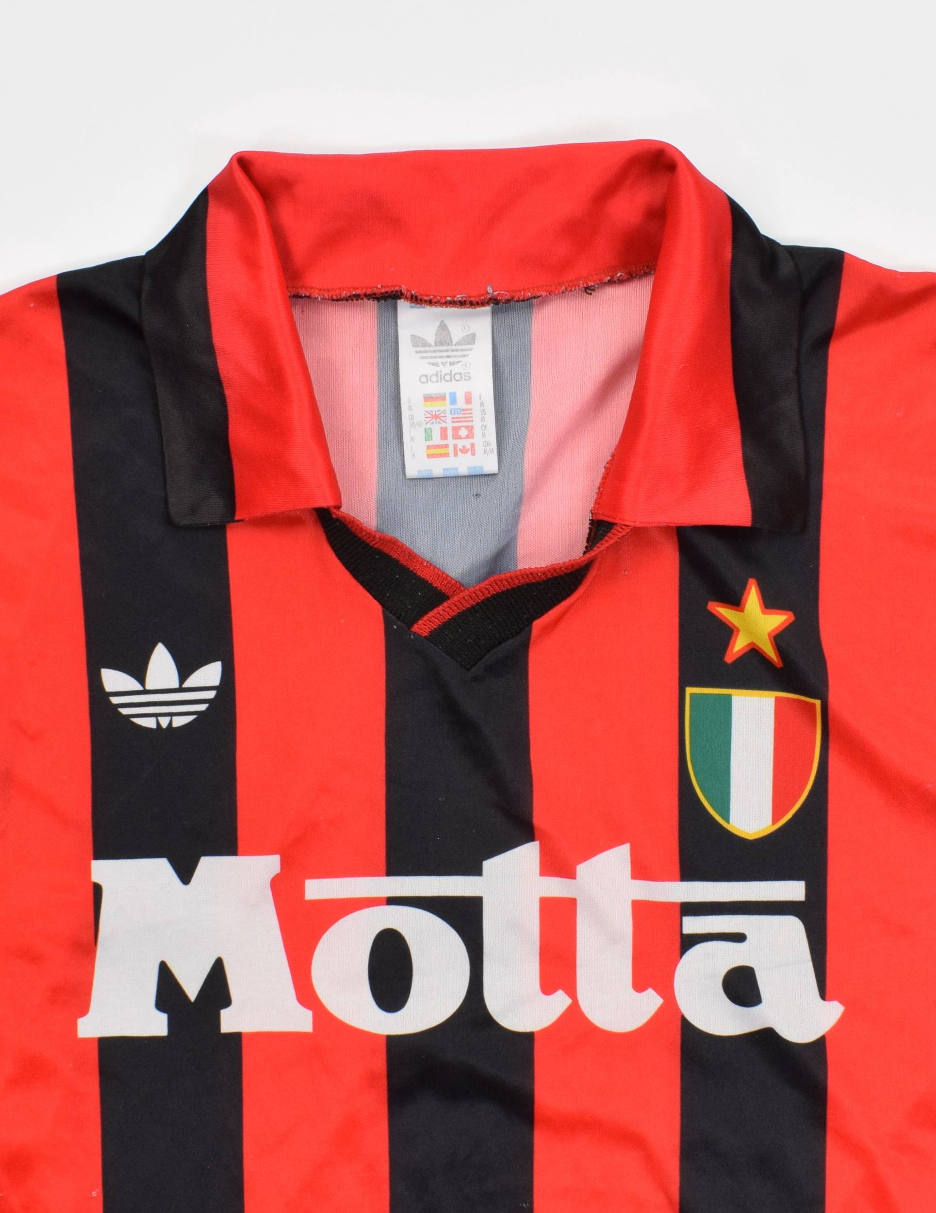  Milan A.C. 1992-93. Motta sponsor ufficiale.: N.A.