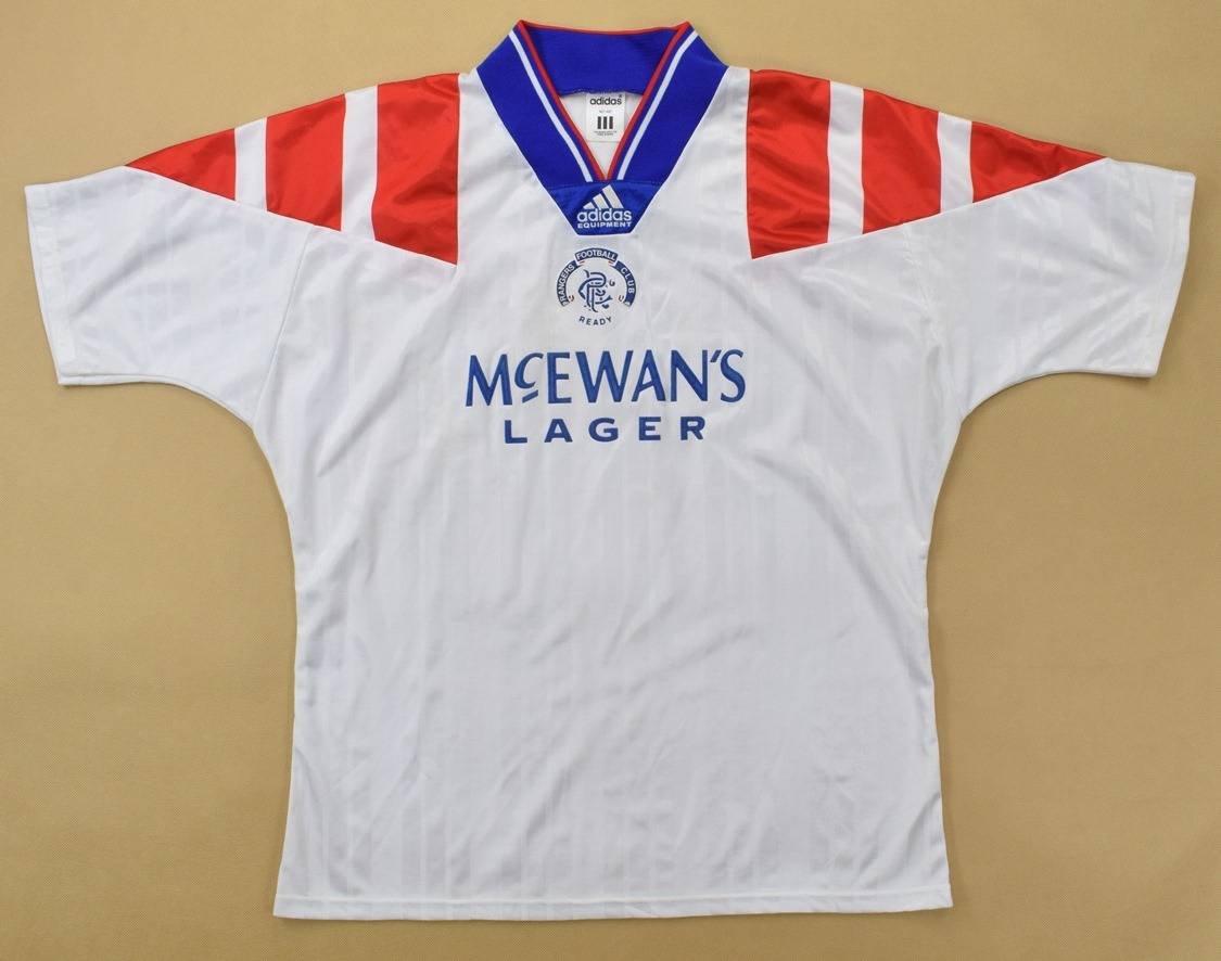 1992-93 Rangers Away Shirt - 8/10 - (M.Boys)