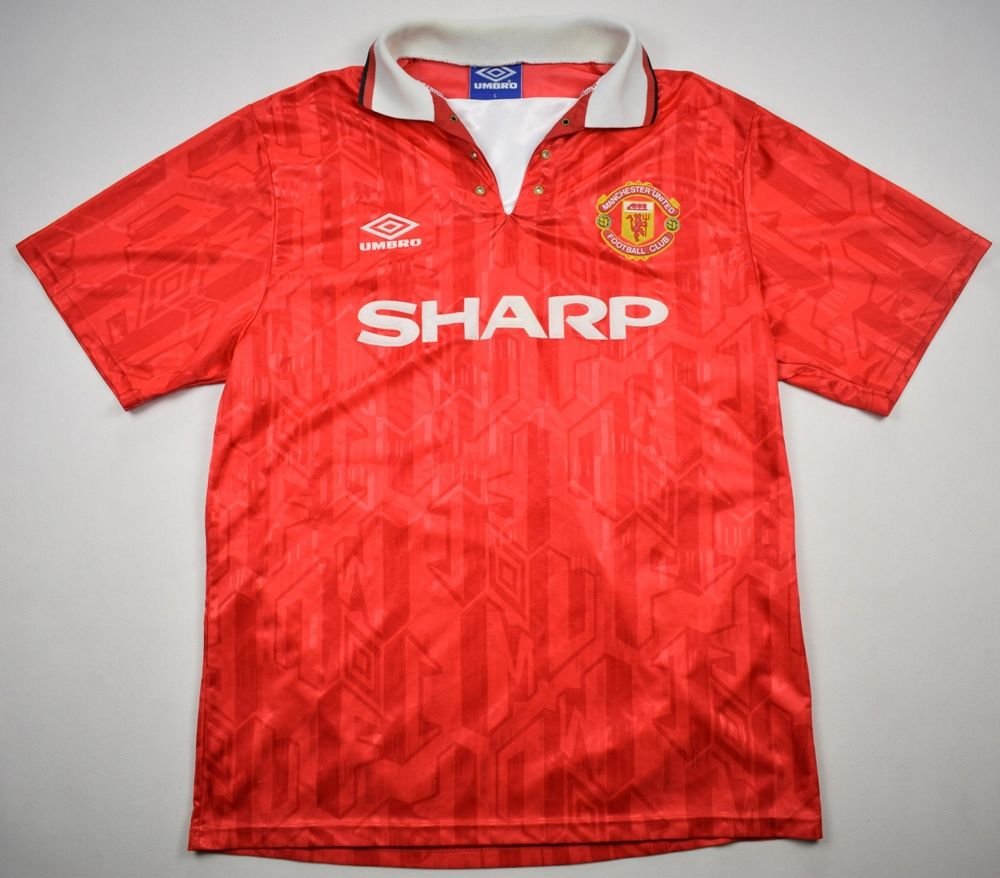 1992-94 MANCHESTER UNITED SHIRT L Football / Soccer \ Premier League ...