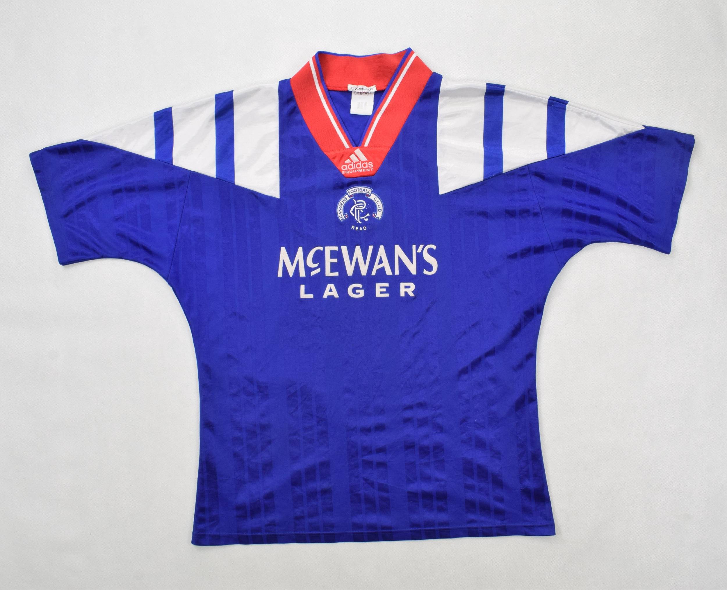 Glasgow Rangers 1992/1993 Season Rare Training Sweatshirt -  UK