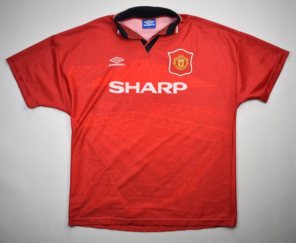 1994-96 MANCHESTER UNITED SHIRT XL Football / Soccer \ Premier League ...