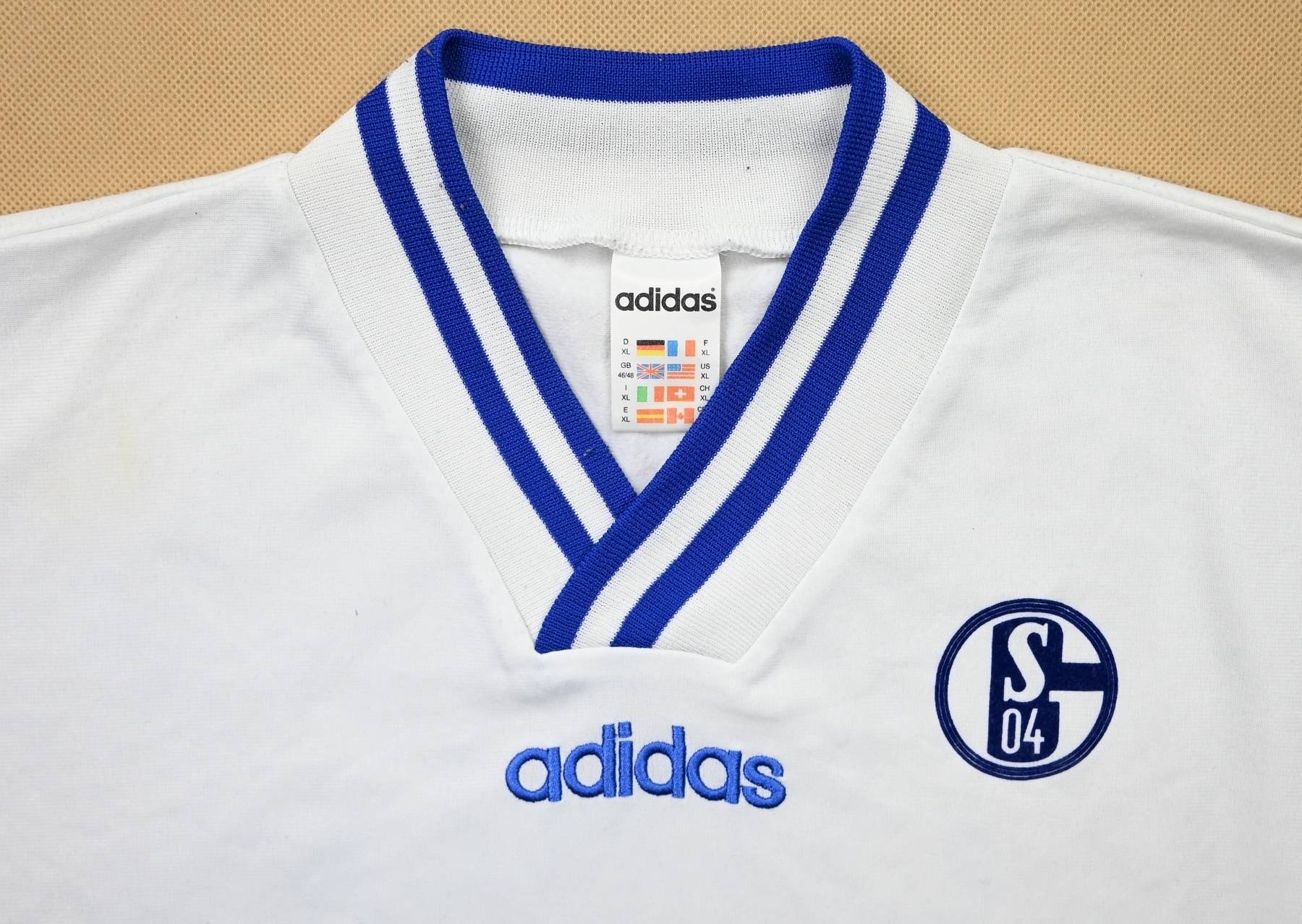 1995-96 FC SCHALKE 04 *ANDERBRUGGE* SHIRT XXL Football / Soccer ...