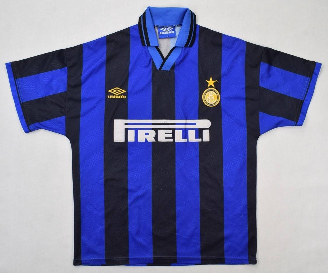 1995-96 INTER MILAN SHIRT L Football / Soccer \ European Clubs ...