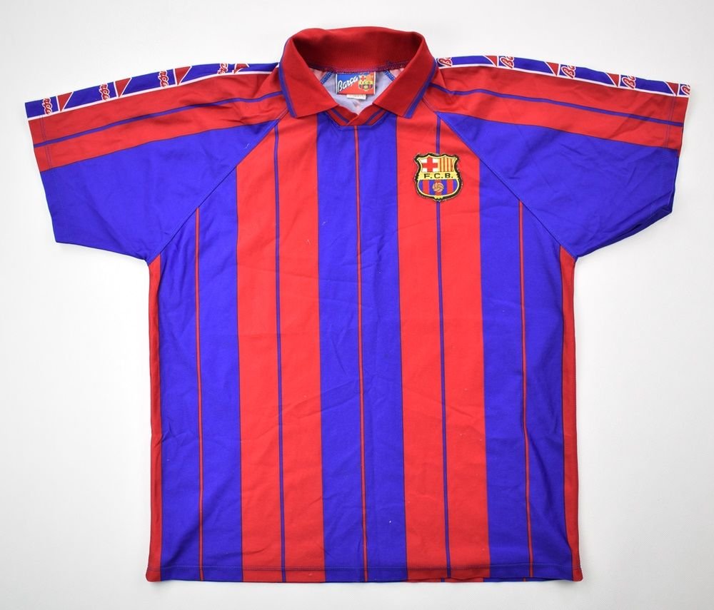 1995-97 FC BARCELONA *KLUIVERT* SHIRT M Football / Soccer \ European ...