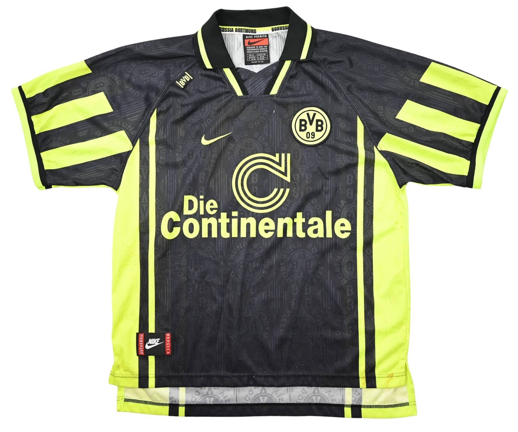 1996-97 BORUSSIA DORTMUND #18 SHIRT XL Football / Soccer \ German Clubs ...