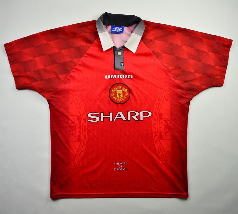 1996-98 MANCHESTER UNITED SHIRT L Football / Soccer \ Premier League ...