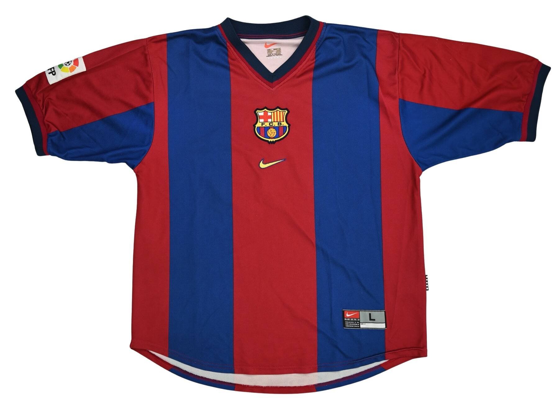 1998-00 FC BARCELONA *RIVALDO* SHIRT L Football / Soccer \ Spanish ...