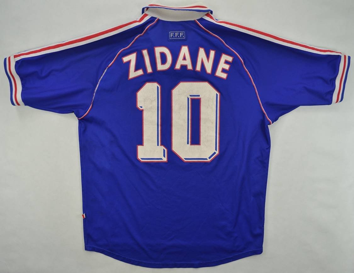 1998-00 FRANCE *ZIDANE* SHIRT L Football / Soccer \ International Teams ...