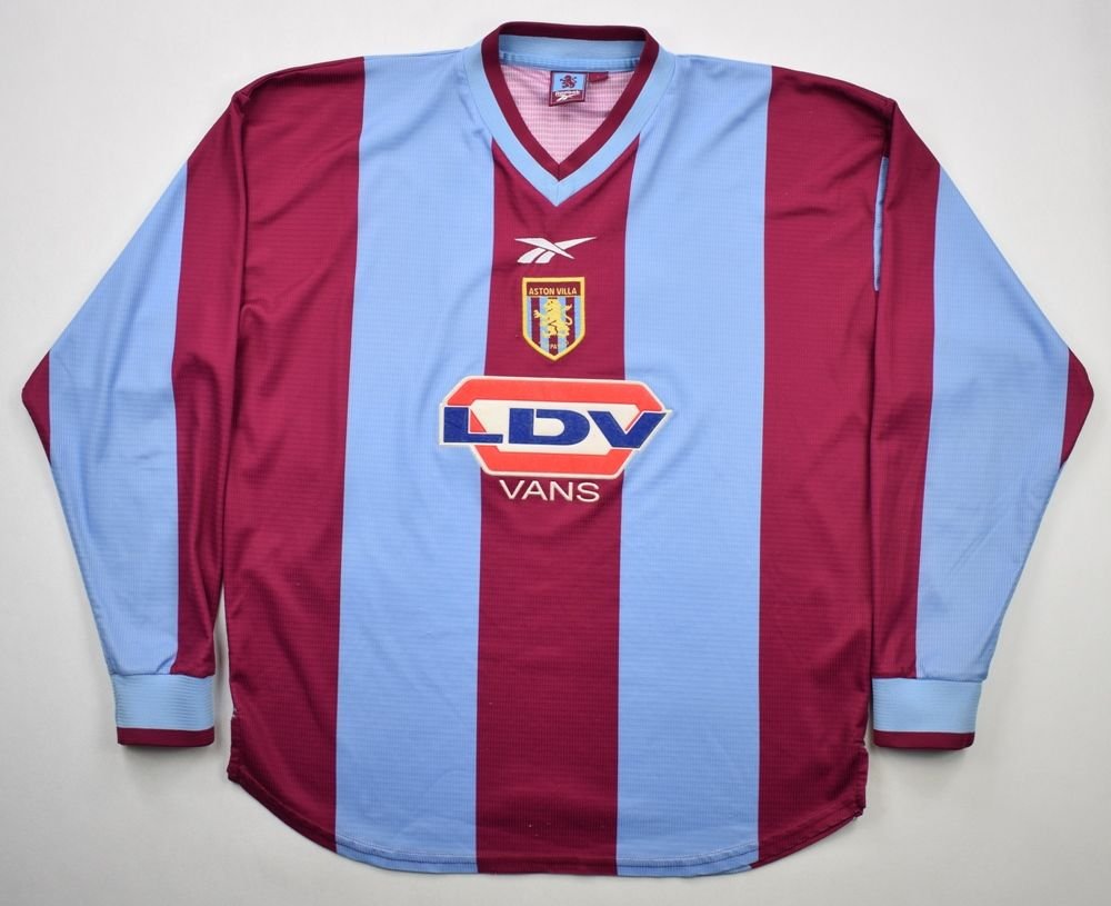 1999-00 ASTON VILLA *JOACHIM* LONGSLEEVE SHIRT L Football / Soccer ...