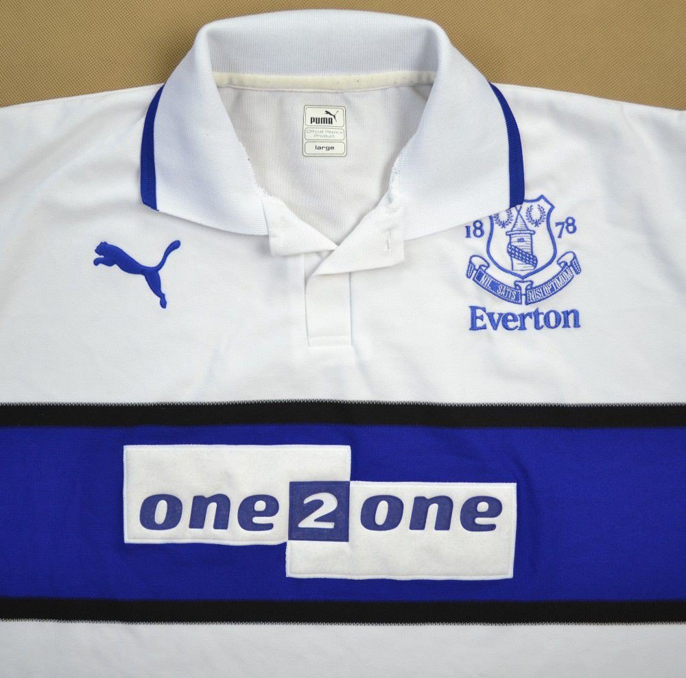 2000-01 EVERTON SHIRT L Football / Soccer \ Premier League \ Everton FC ...