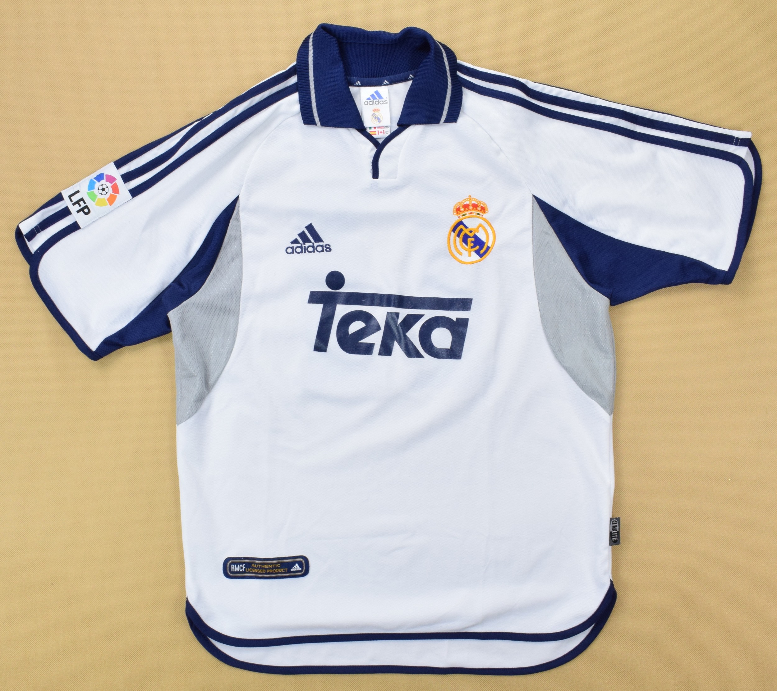 22.00 - Real Madrid Jersey 00/01 history retro Football Kits Custom Name  2000 2001 Soccer Sport Shirt 