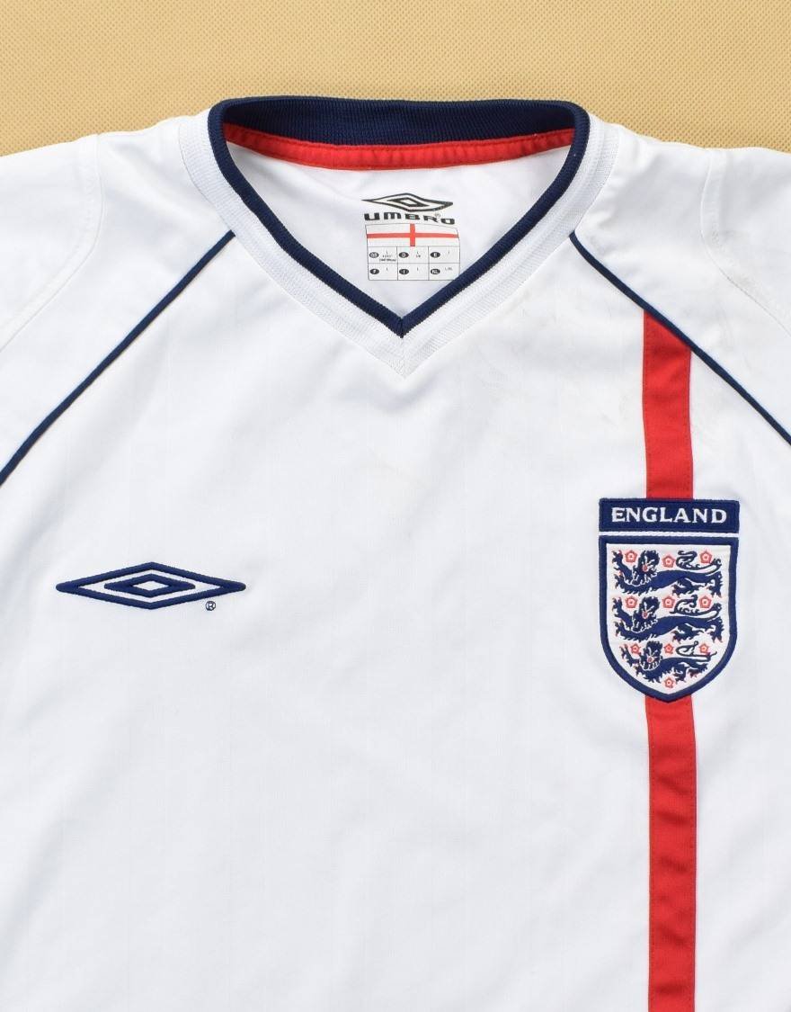 ENGLAND NATIONAL TEAM FOOTBALL AWAY SHIRT JERSEY UMBRO RED Soccer Large l  Men's