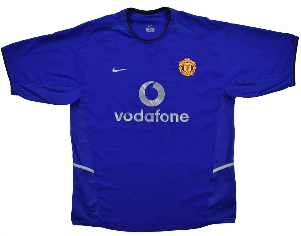 manchester united blue vodafone jersey
