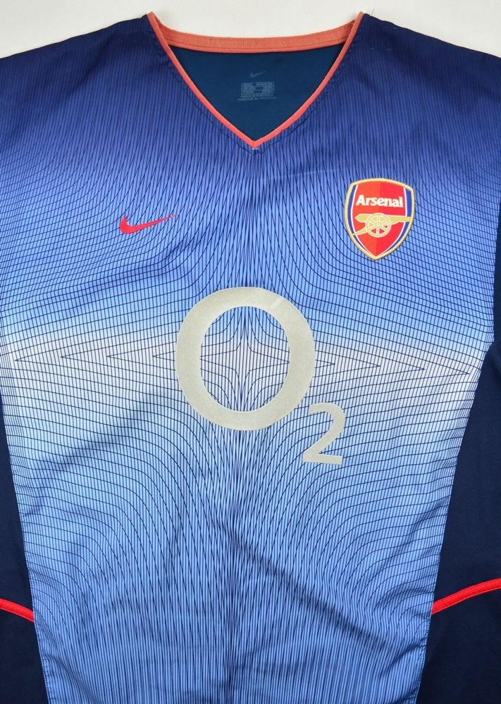 arsenal blue o2 shirt