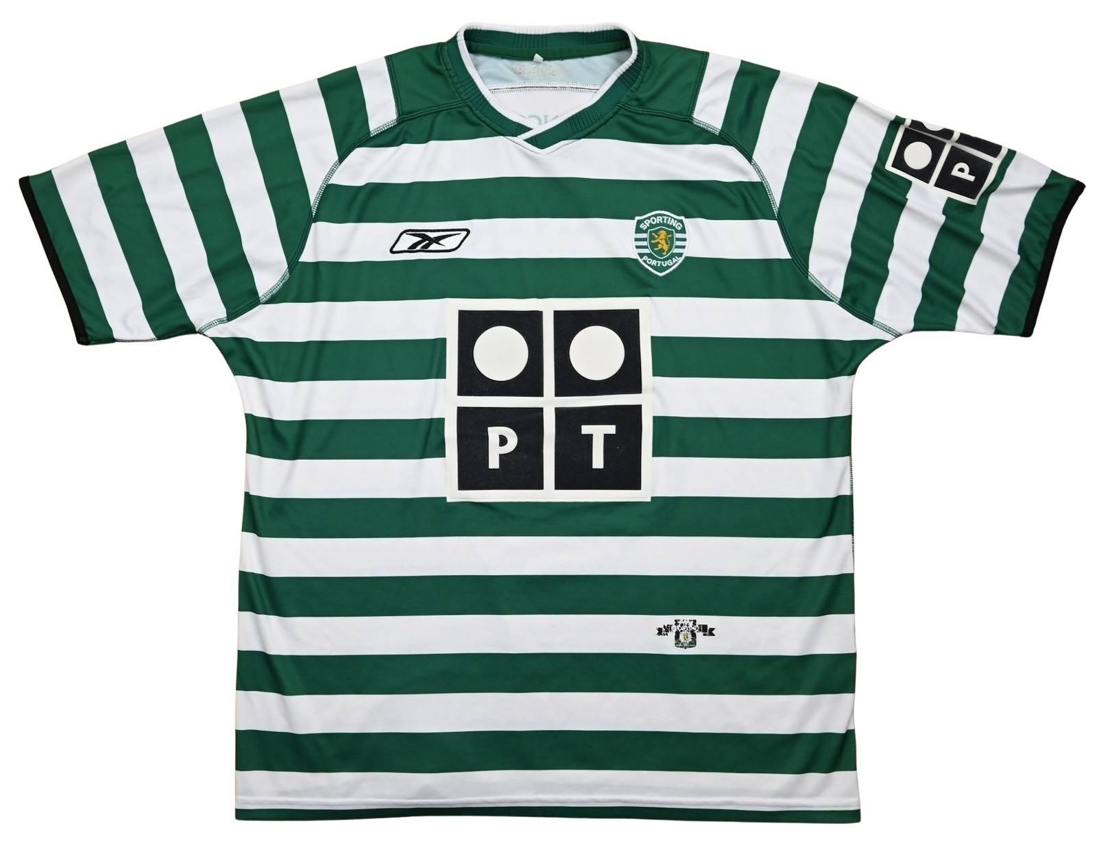 2003/04 Sporting Lisbon Home Football Shirt / Old Reebok Soccer Jersey