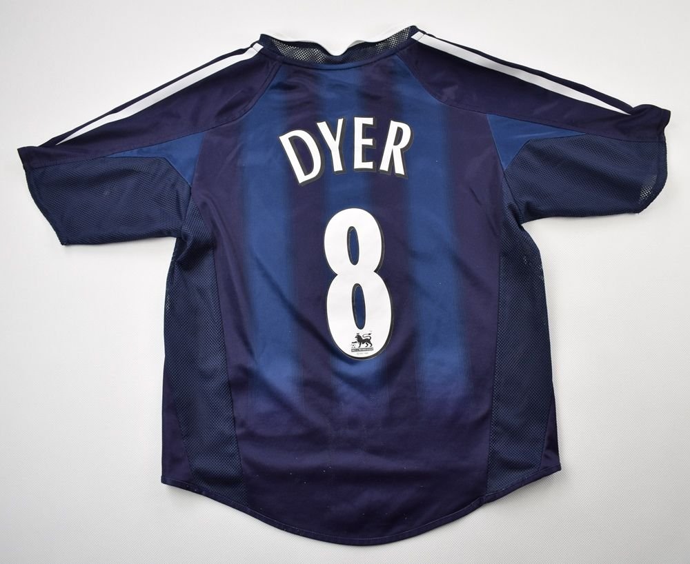 2004-05 NEWCASTLE UNITED *DYER* SHIRT XS. BOYS Football ...