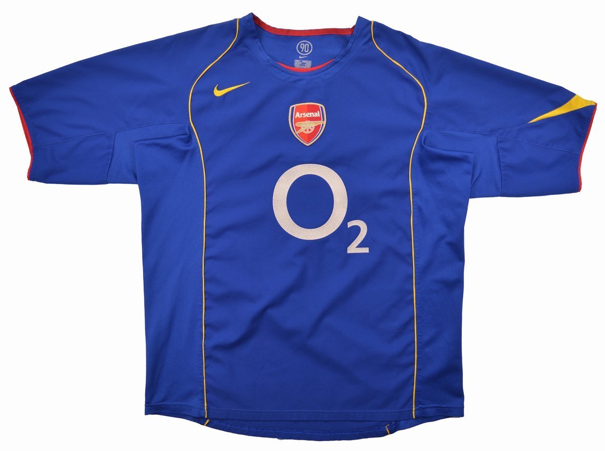 arsenal blue o2 shirt