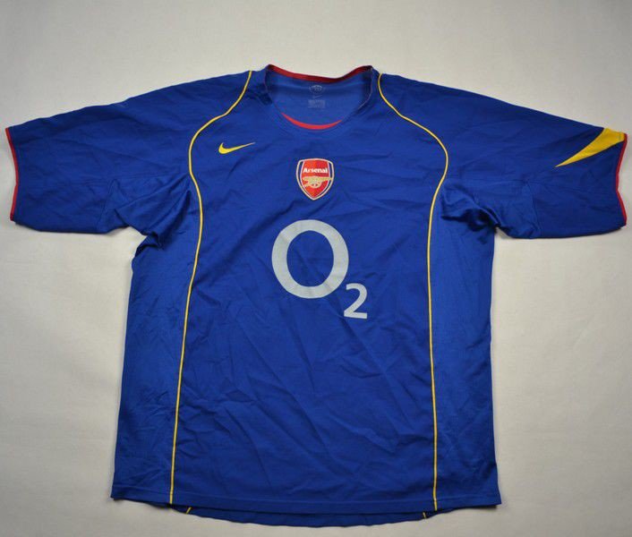 arsenal blue o2 shirt