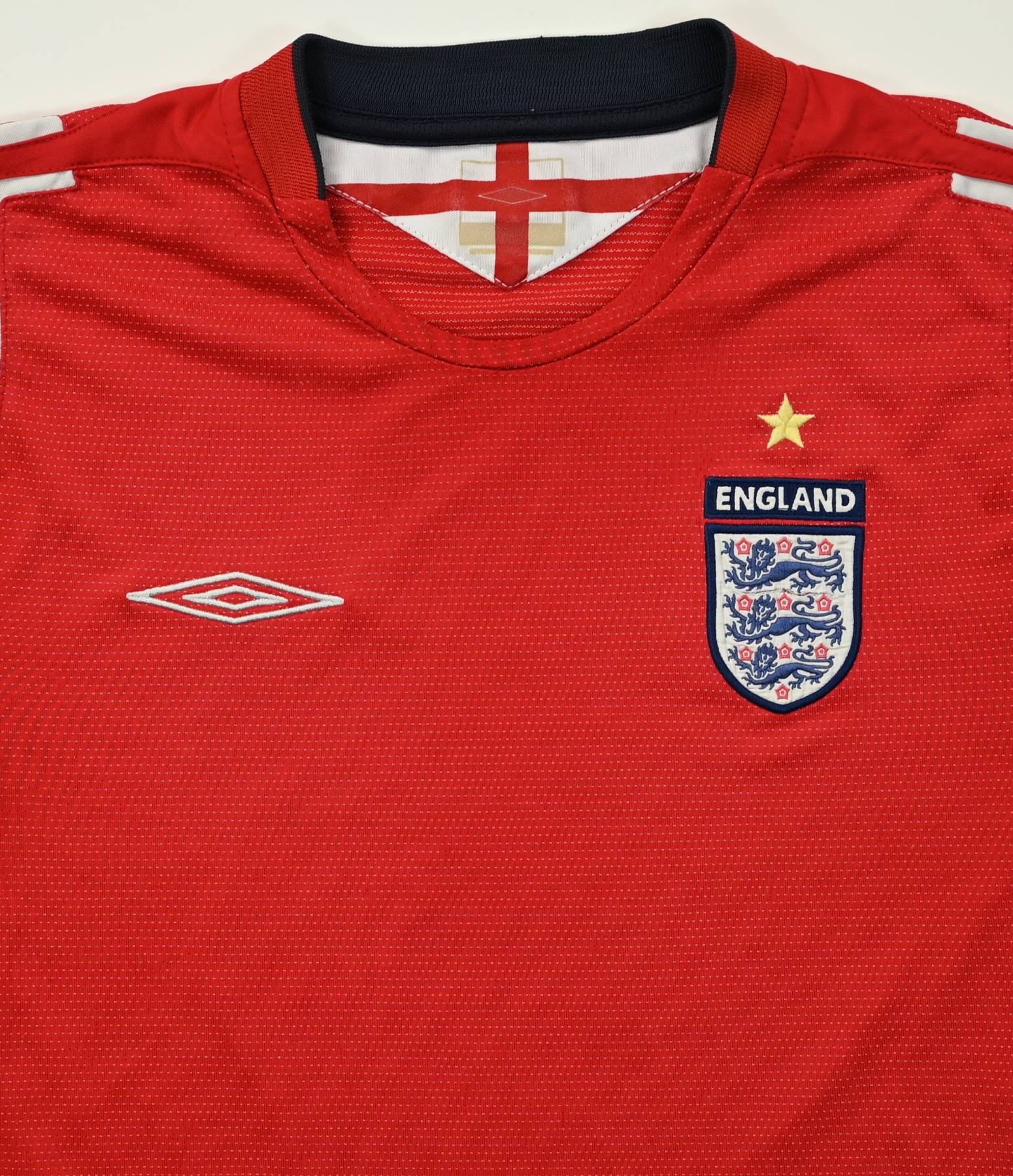 BECKHAM 7 England Shirt - Medium - 2004/2006 - Away Umbro Jersey