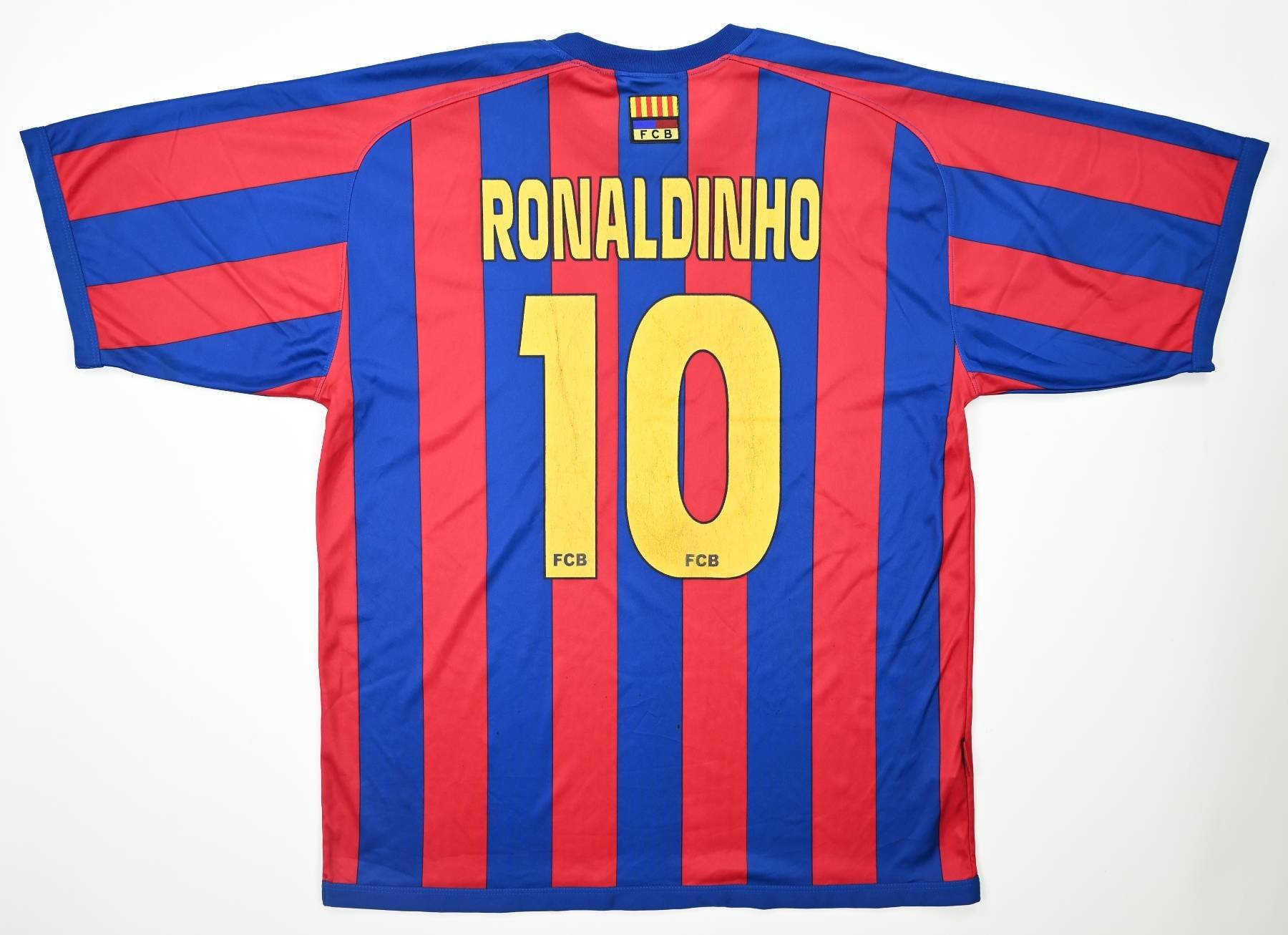 2005-06 FC BARCELONA *RONALDINHO* SHIRT XL Football / Soccer \ European ...