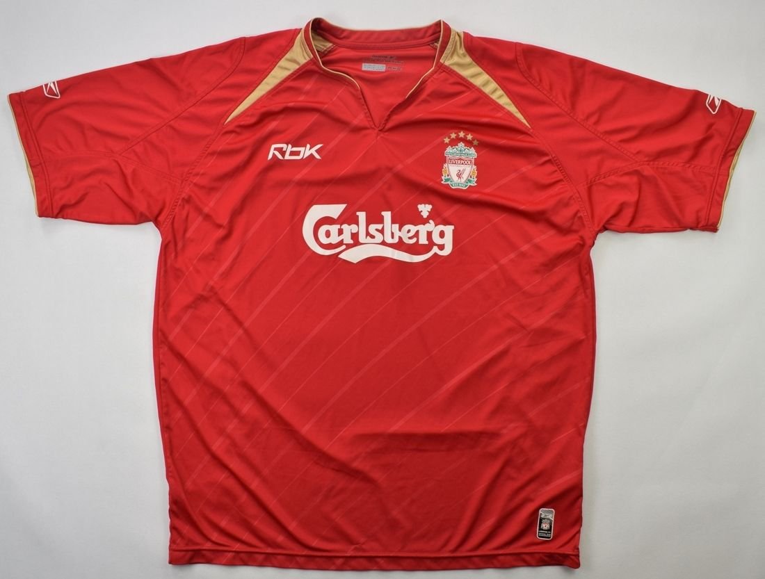 Høj eksponering pulsåre Tæt 2005-06 LIVERPOOL SHIRT XL Football / Soccer \ Premier League \ Liverpool |  Classic-Shirts.com