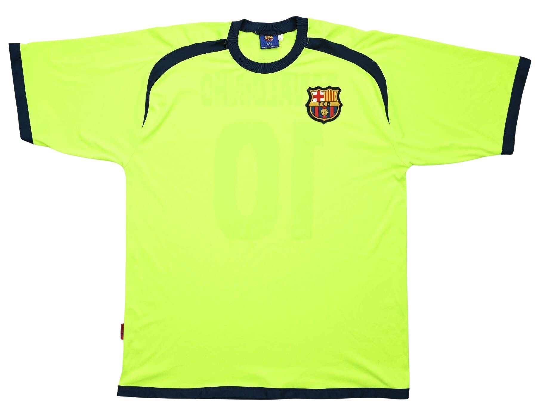 NIKE BARCELONA 2006 AWAY JERSEY NEON GREEN