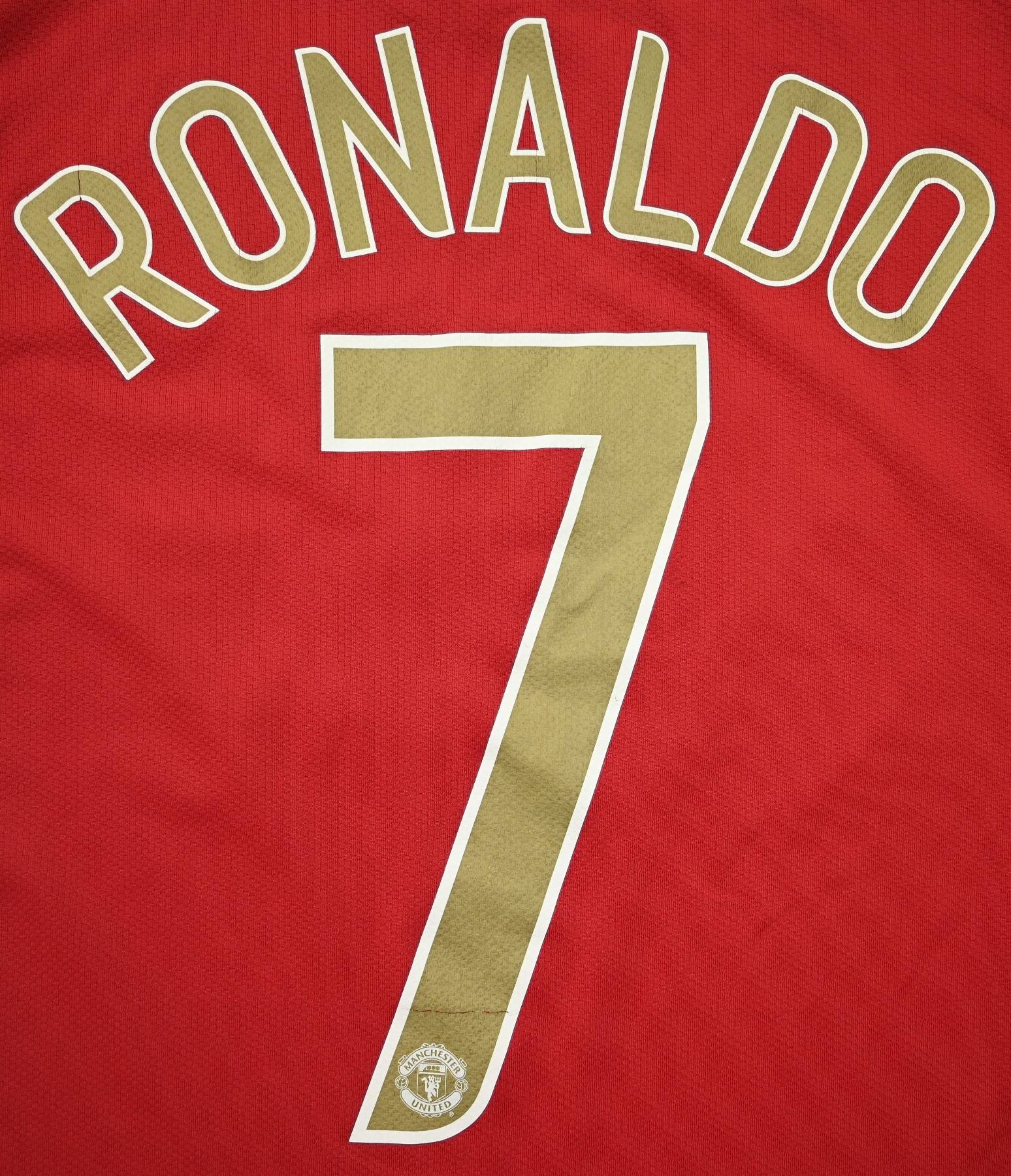 Ronaldo 7 Manchester United Home Full sleeve Retro Jersey 2006-07