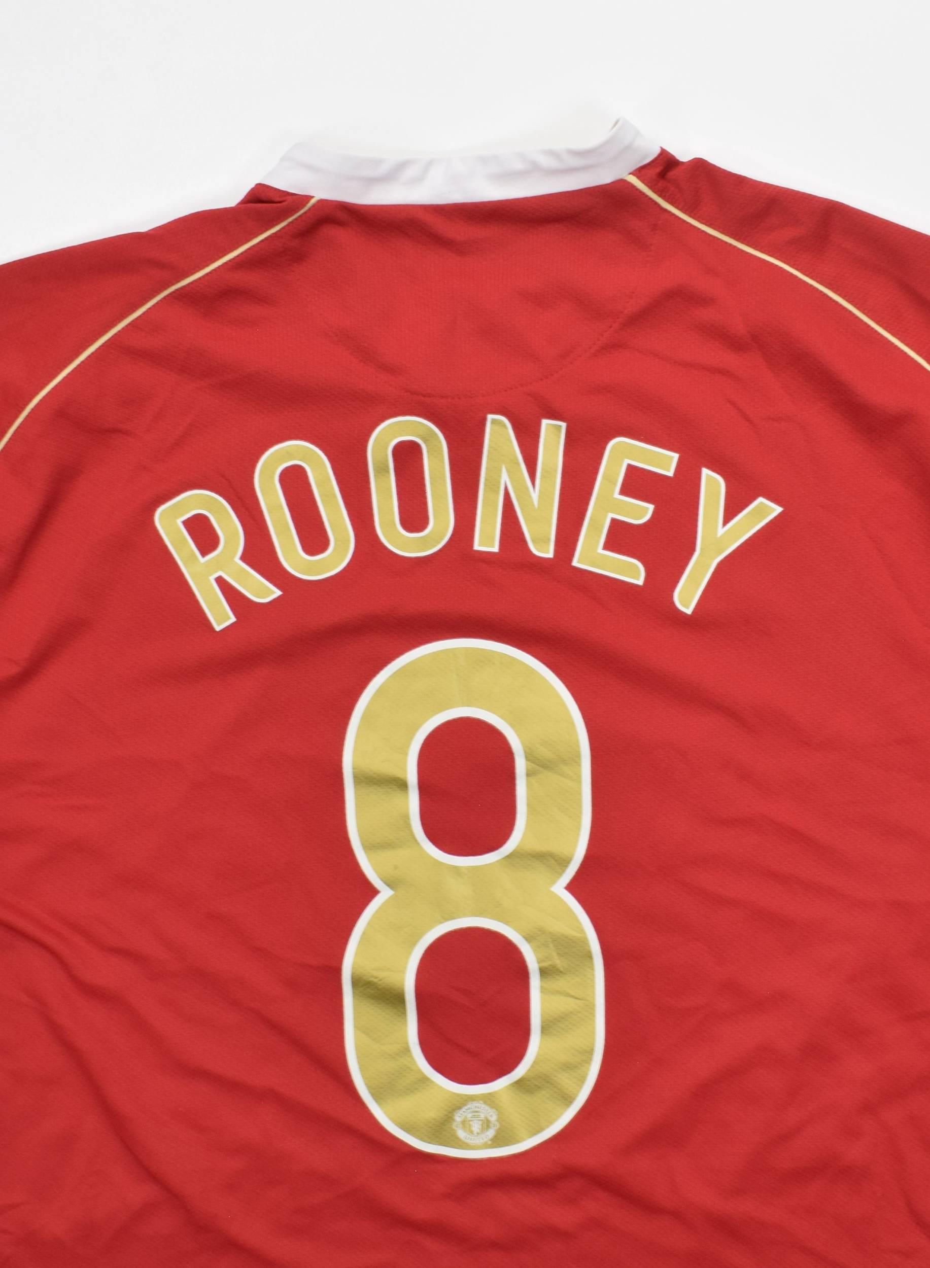 2006-07 Manchester United Home Shirt Size Extra Large - Rooney #8 – Forever  Football Shirts