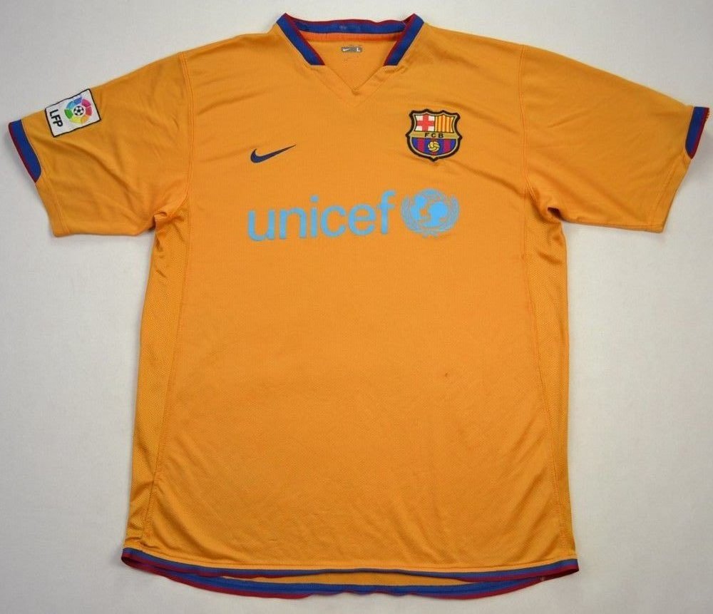 06 08 Fc Barcelona Shirt L Football Soccer European Clubs Spanish Clubs Fc Barcelona Classic Shirts Com
