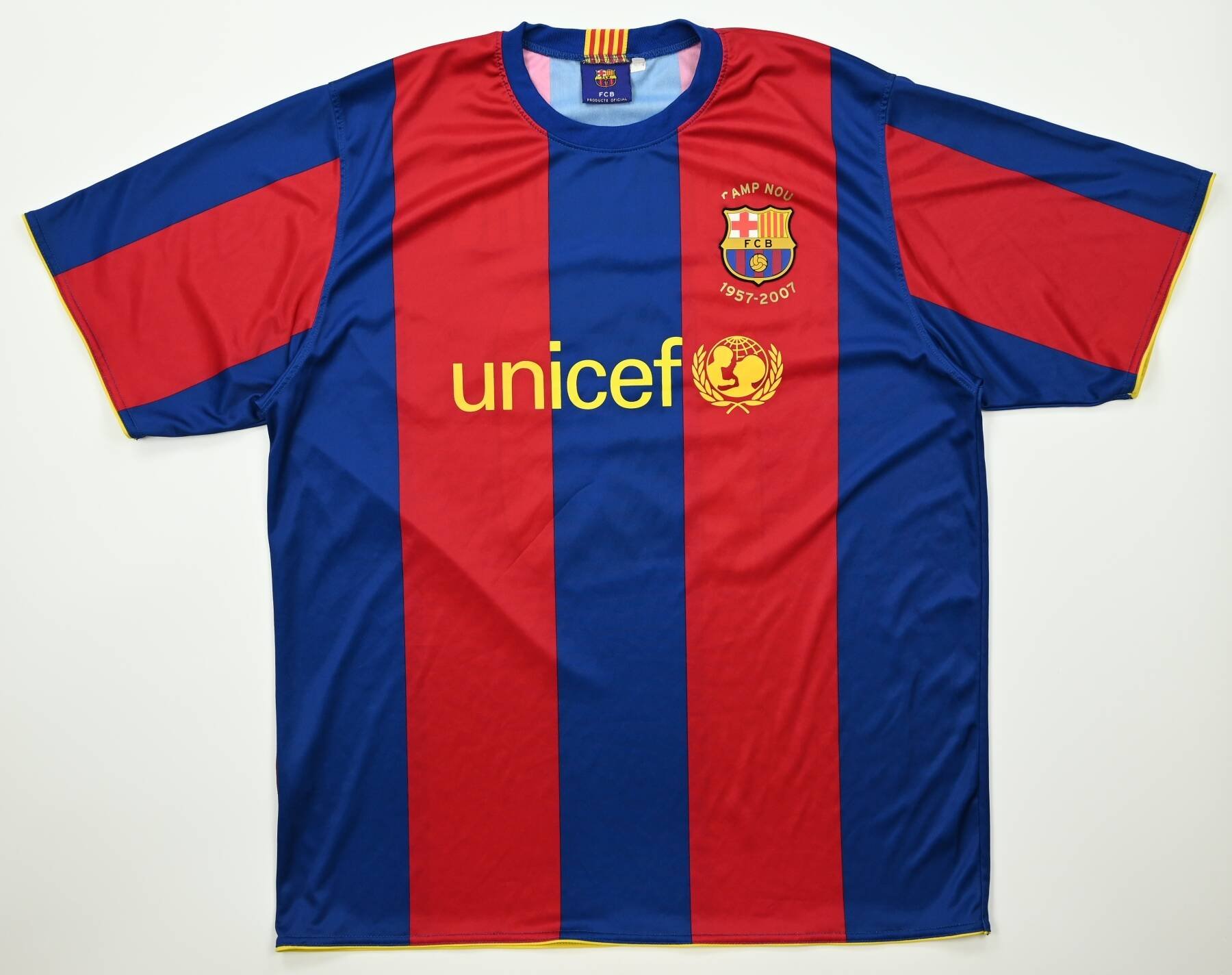 2007-08 BARCELONA *RONALDINHO* SHIRT XXL Football / Soccer \ European ...