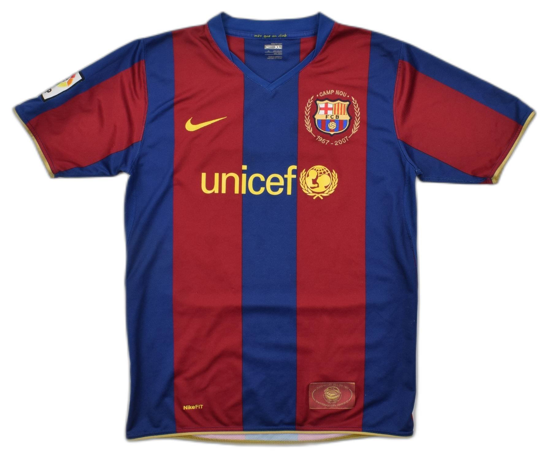 2007-08 Fc Barcelona Shirt M. Boys Football   Soccer \ Spanish Clubs 