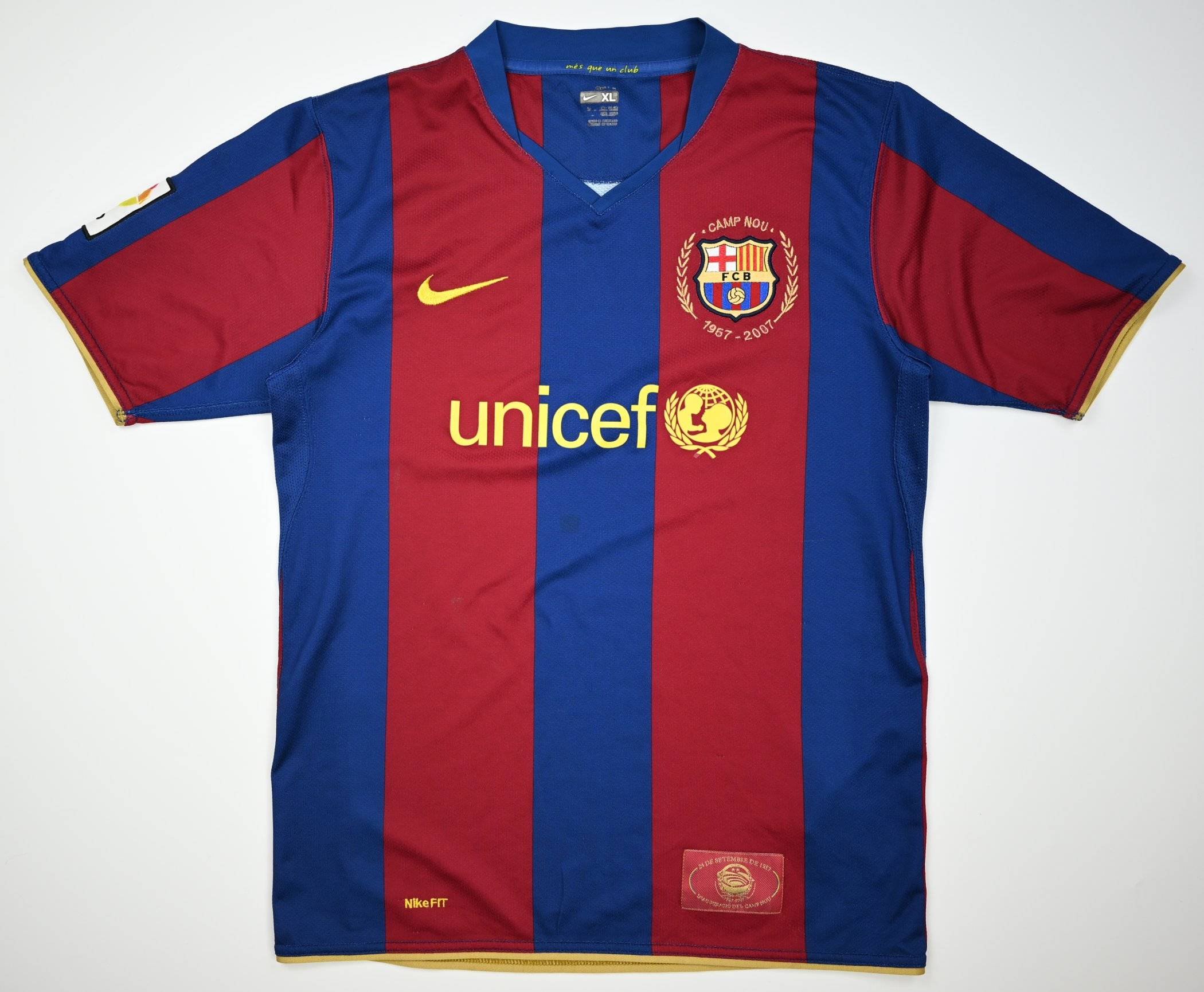 2007-08 FC BARCELONA SHIRT XL. BOYS Football / Soccer \ European Clubs ...