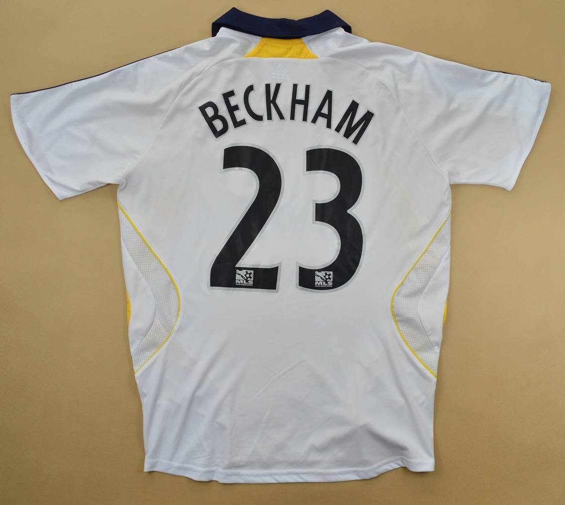 2007-08 LA Galaxy L/S away jersey (#23 BECKHAM) - XXL