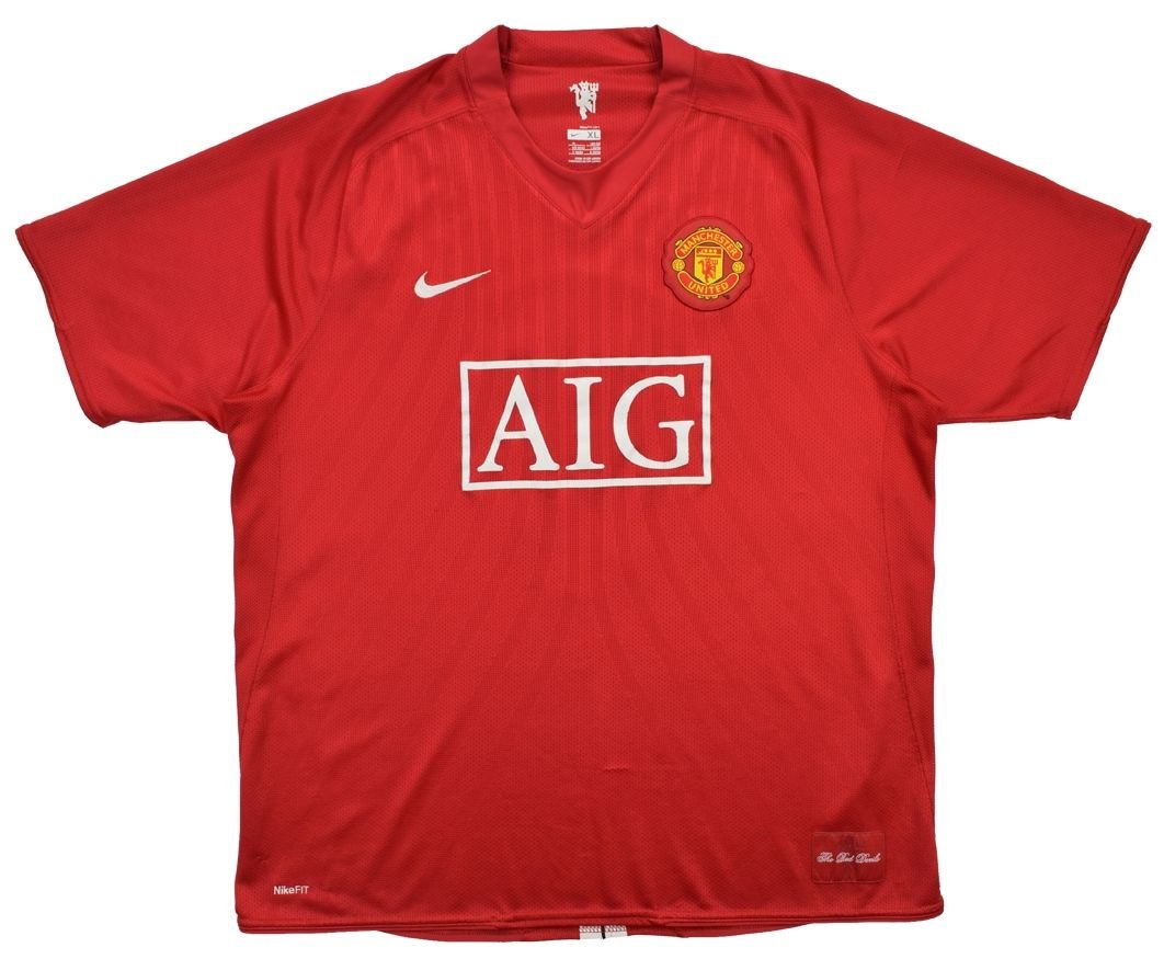 MANCHESTER UNITED HOME SHIRT Long Sleeve 07/09 – Classic Shirts ZA