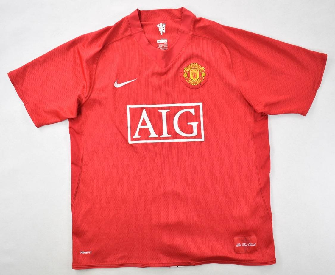 2007-09 MANCHESTER UNITED SHIRT L Football / Soccer \ Premier League ...